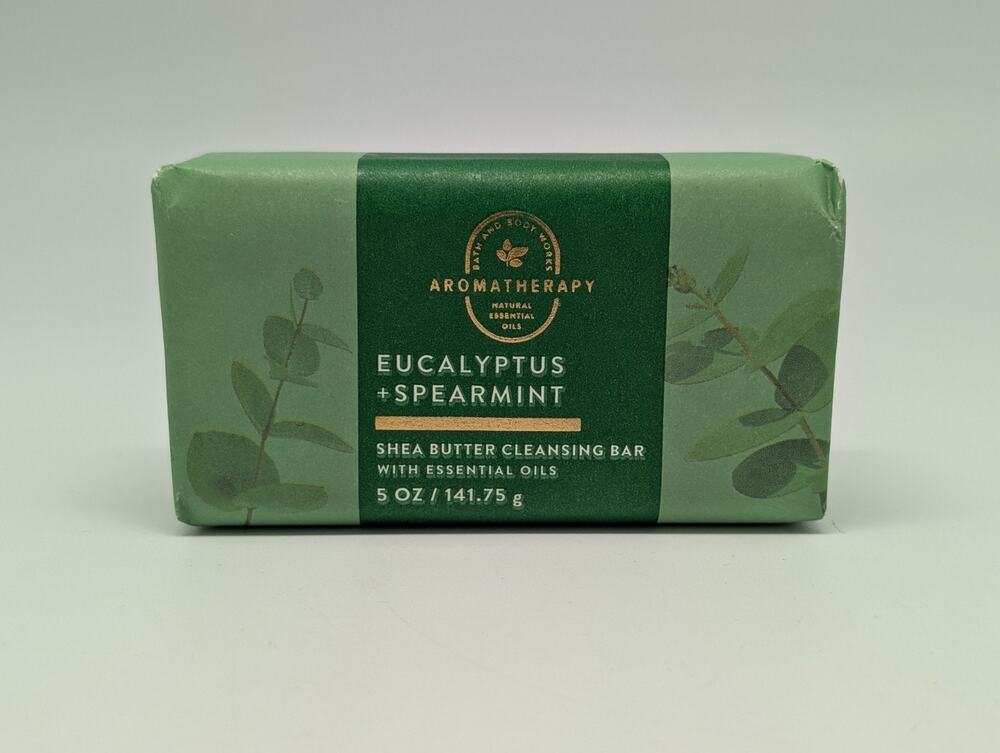Bath & Body Works Eucalyptus Spearmint Aromatherapy Shea Cleansing Bar Soap 5 oz
